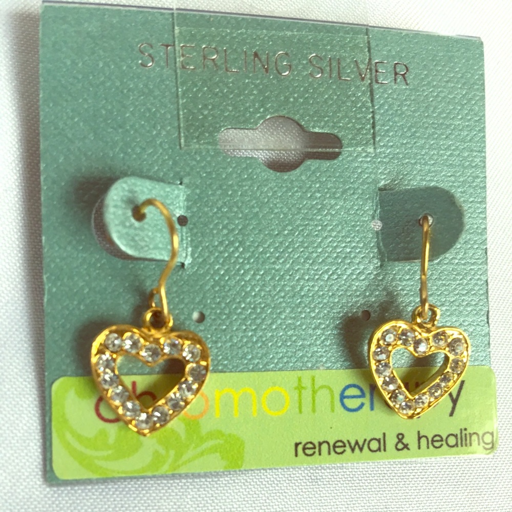 Chrometherpy Sterling Silver Heart Earrings